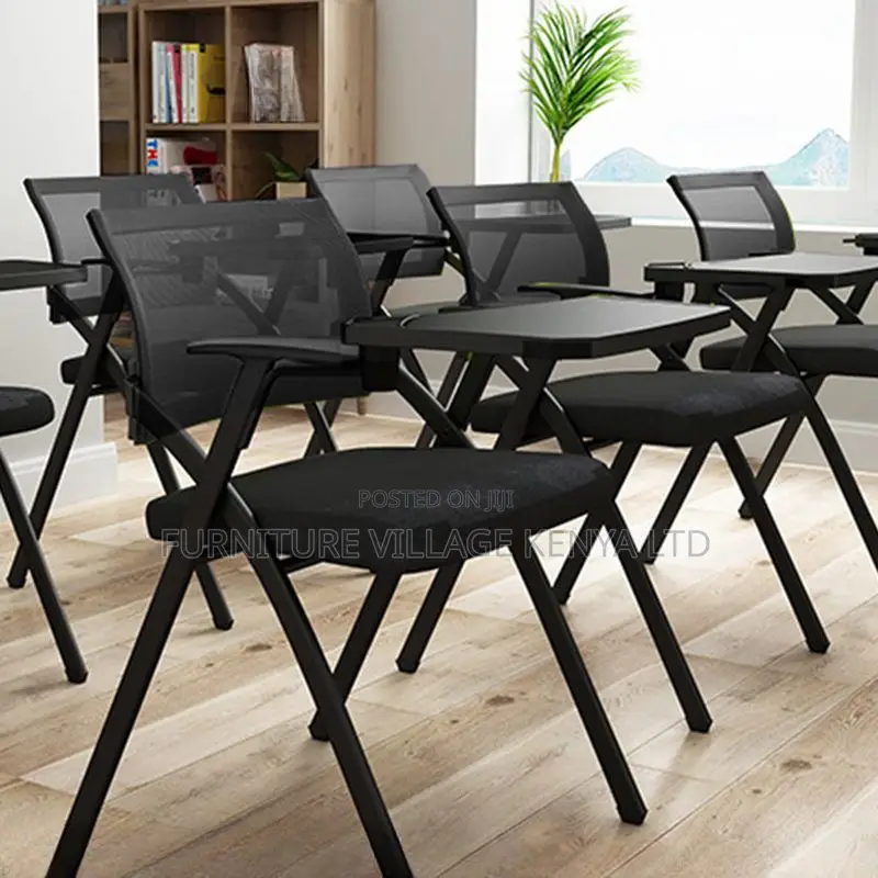 Simple Style Coal Upholstered Conference Room Chairs