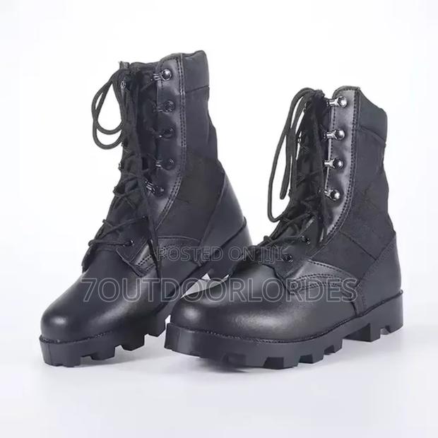 Tactical Combat Boots Black - thumbnail 4