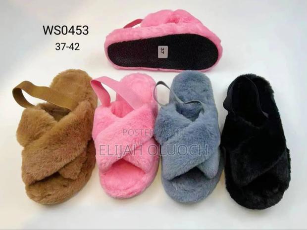 Classy Fluffy Sandals - main view