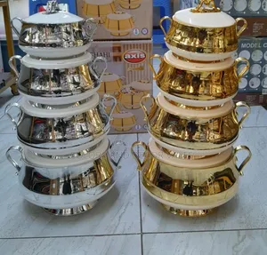 Shahii Hotpot Set of 4 
Gold and Silver