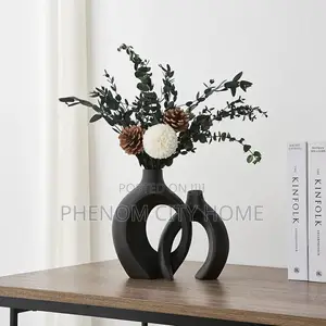 Ceramic Double Flower Vase