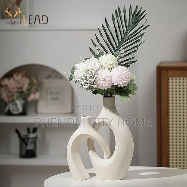 Ceramic Double Flower Vase