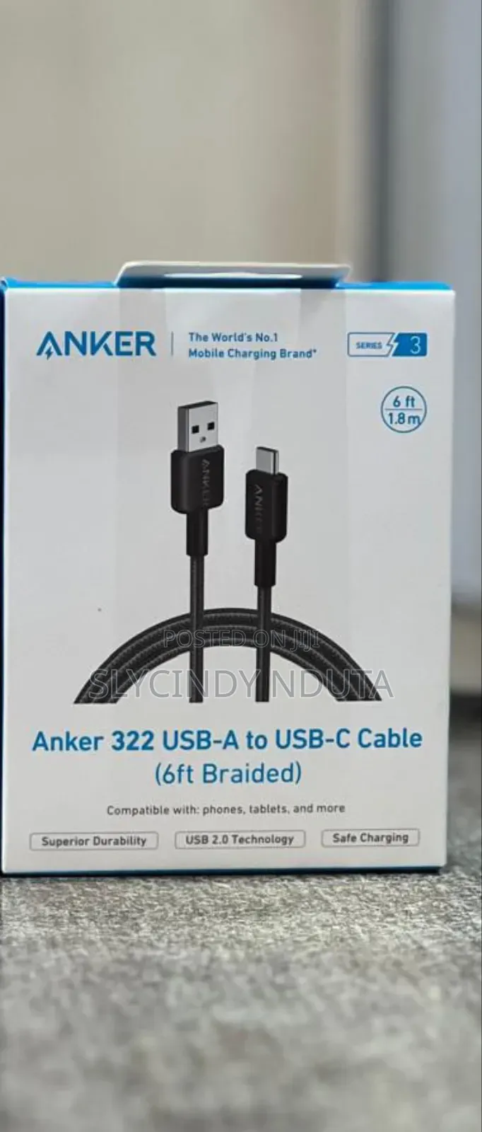 Anker 322 USB-A to USB-C Cable(6ft Braided)