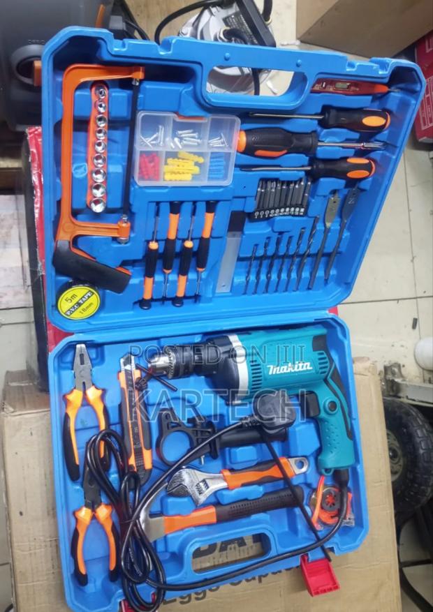 Makita 710W Corded Drill Set 108 Pieces - main view