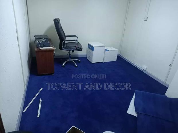 10mm Thick VIP Blue Plain Office Carpets