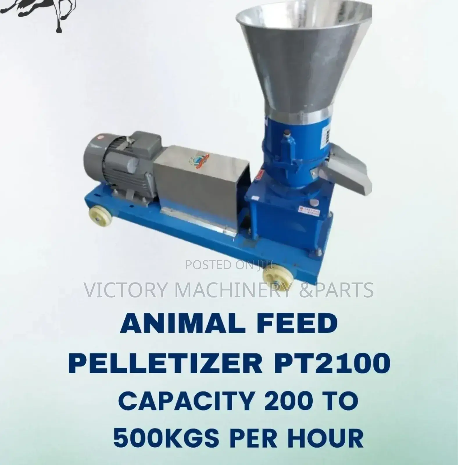Animal Feed Pelletizer Pt2100 Capacity 200- 500kgs Per Hour