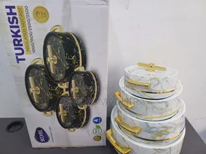 Golden White Turkish 4 Pieces Insulated Hotpots