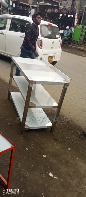 Stainless Working Tables With Under Shelves