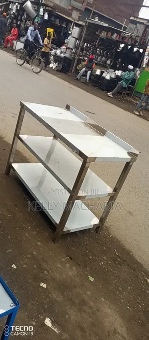Stainless Working Tables With Under Shelves