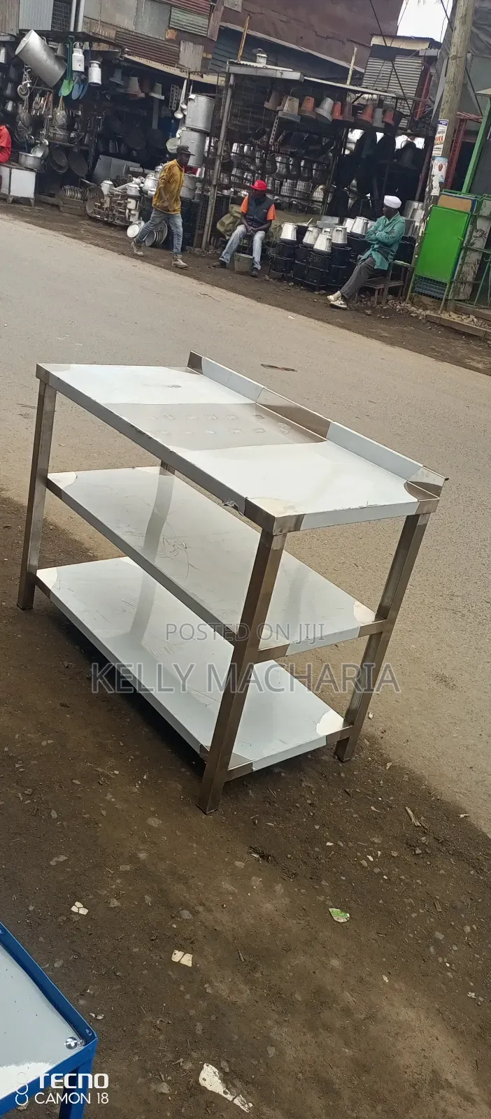 Stainless Working Tables With Under Shelves