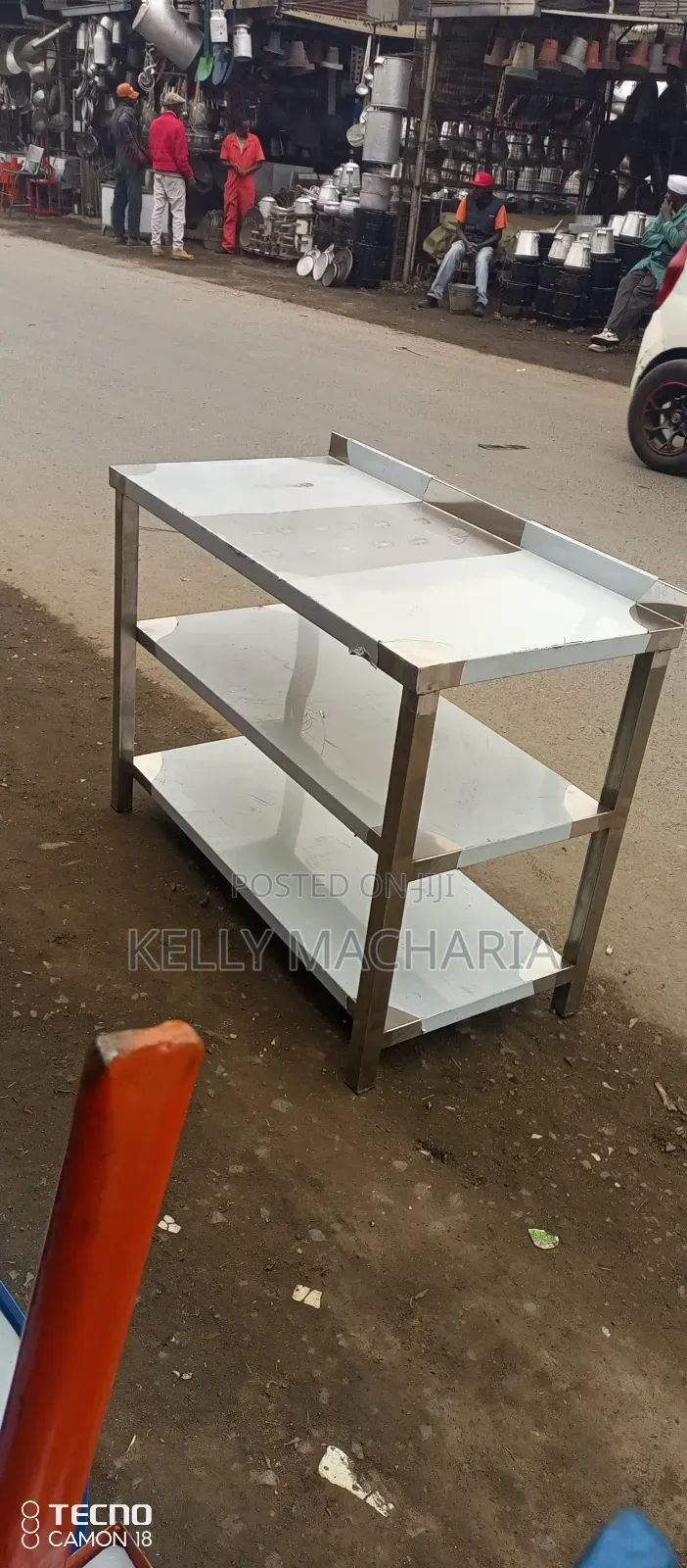 Stainless Working Tables With Under Shelves
