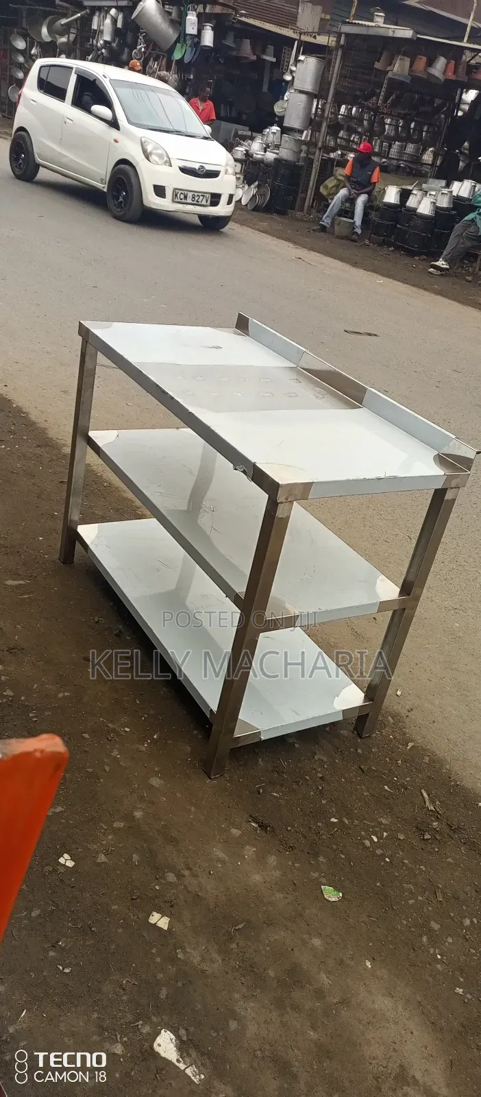 Stainless Working Tables With Under Shelves
