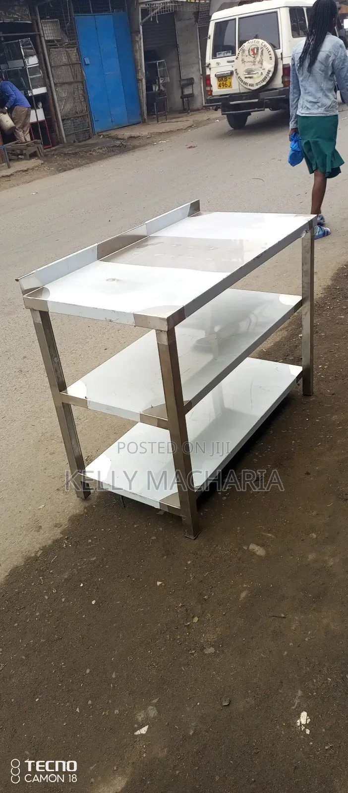 Stainless Working Tables With Under Shelves
