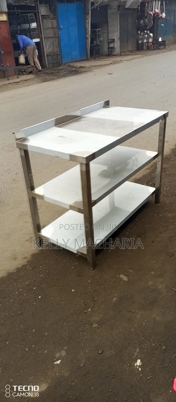 Stainless Working Tables With Under Shelves