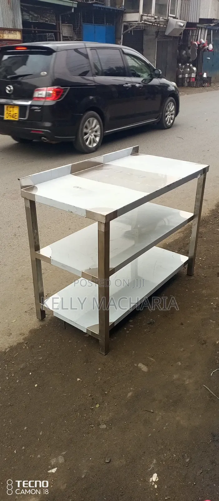Stainless Working Tables With Under Shelves