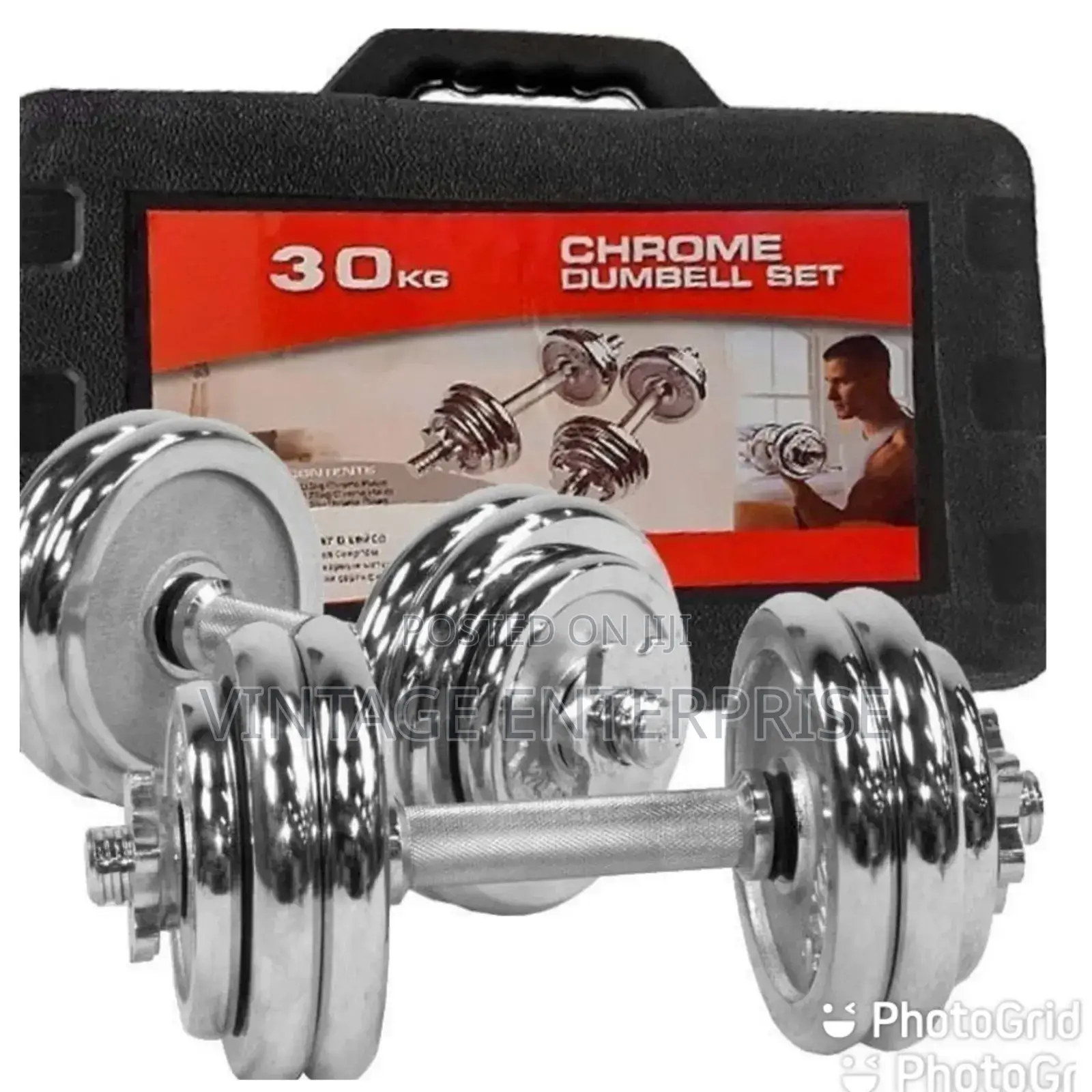 Chrome Dumbells 30kg
