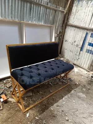 Waiting Bench, Black and Gold 