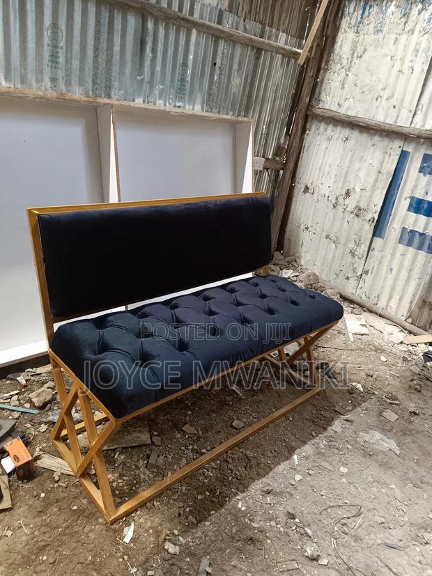 Waiting Bench, Black and Gold  - main view