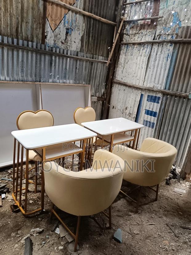 Manicure Sets, 2 Sets Cream and Marble Tables. - main view