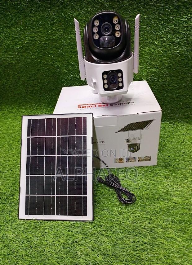 Solar 4g Dual Cameras Night Vision 2 Way Audio Monitor CCTV