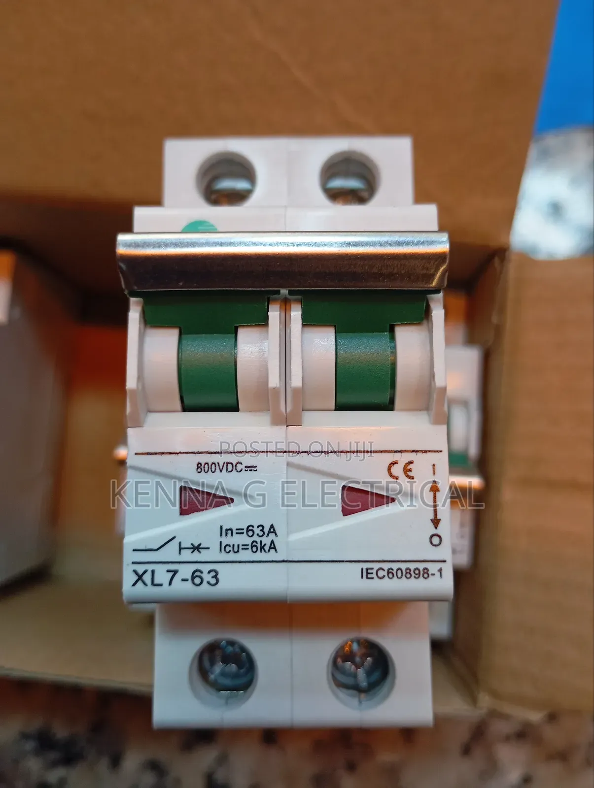 Dc MCB 63A Amp 2pole 800vdc 6ka