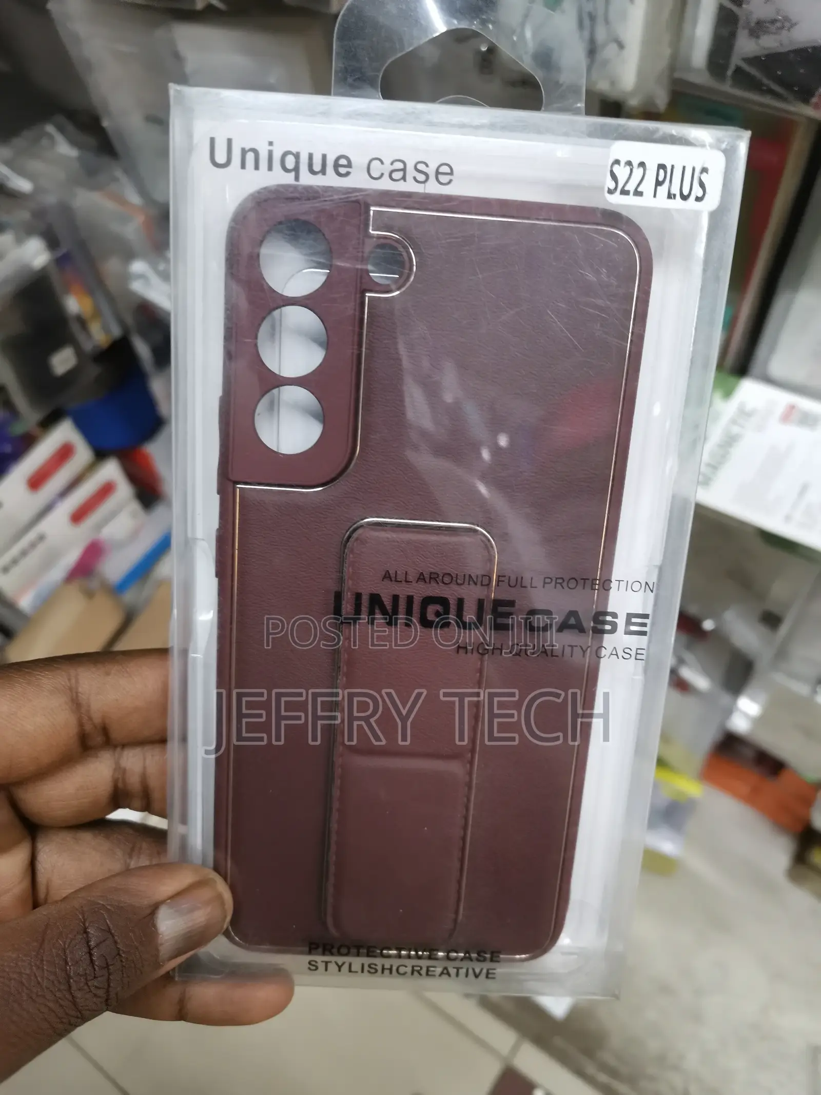 Samsung Galaxy S22 Plusleather Casewith Wrist Band Strap