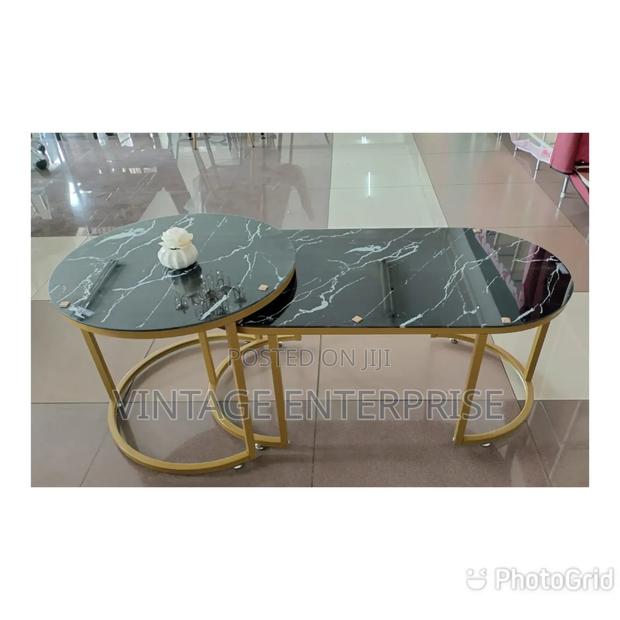 White Marble Coffee Table - thumbnail 2