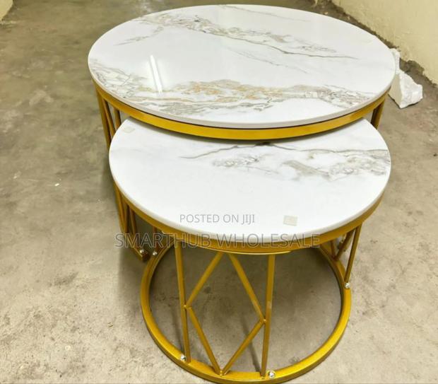 Pure Marble Executive Nesting Marble Table - main view