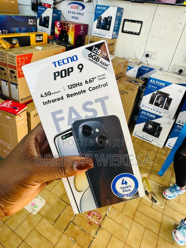 New Tecno Pop 9 128 GB Black - main view