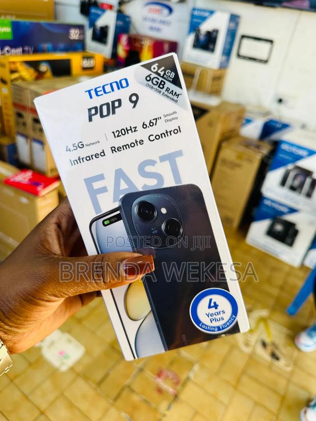 New Tecno Pop 9 128 GB Black - thumbnail 3