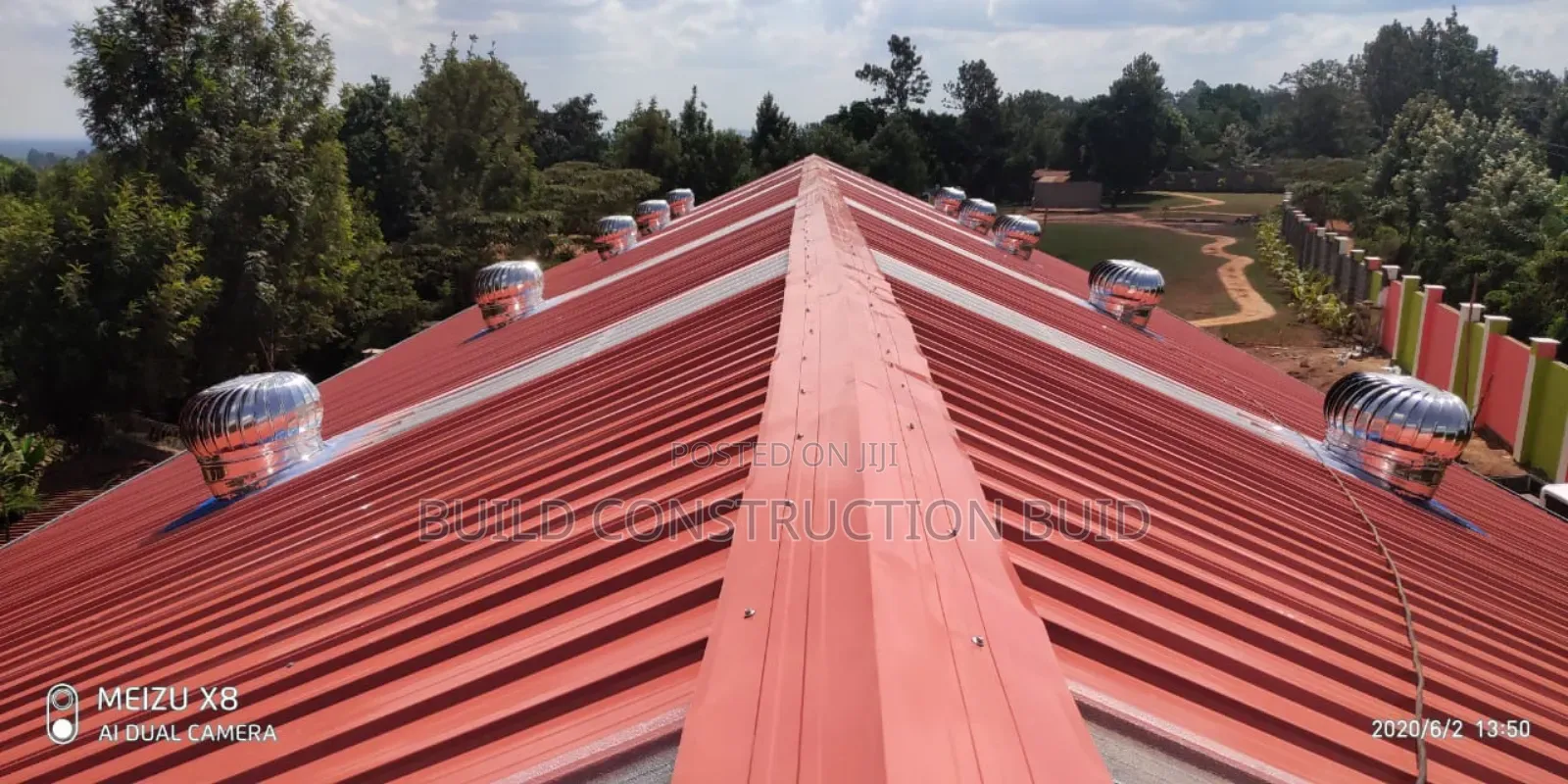 Natural Roof Cyclones/,Wind Driven in Kenya.