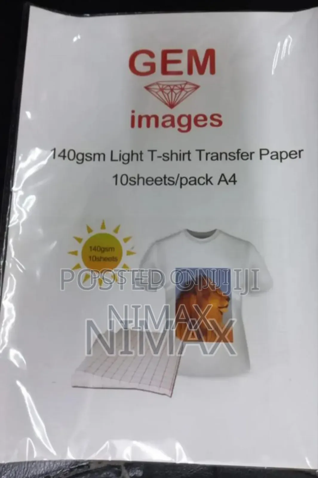 Dark and Light Heat Transfer Paper A4 Size in Nairobi Central