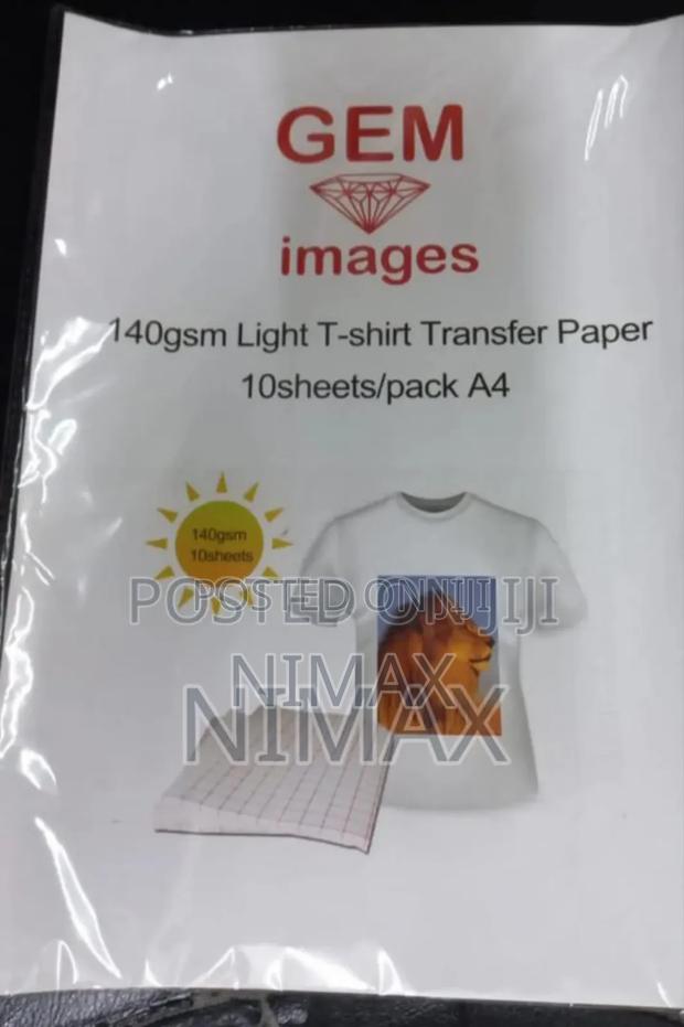 Dark and Light Heat Transfer Paper A4 Size