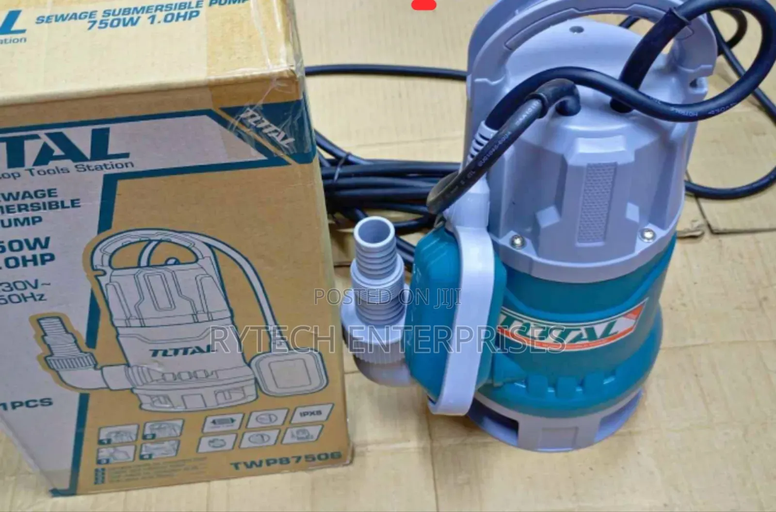 Total 1 Hp, Submersible Pump 750 Watts
