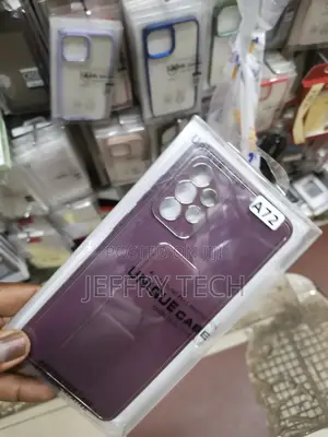 Samsunggalaxy A72 Silky Leathercase With Wrist Strapholder