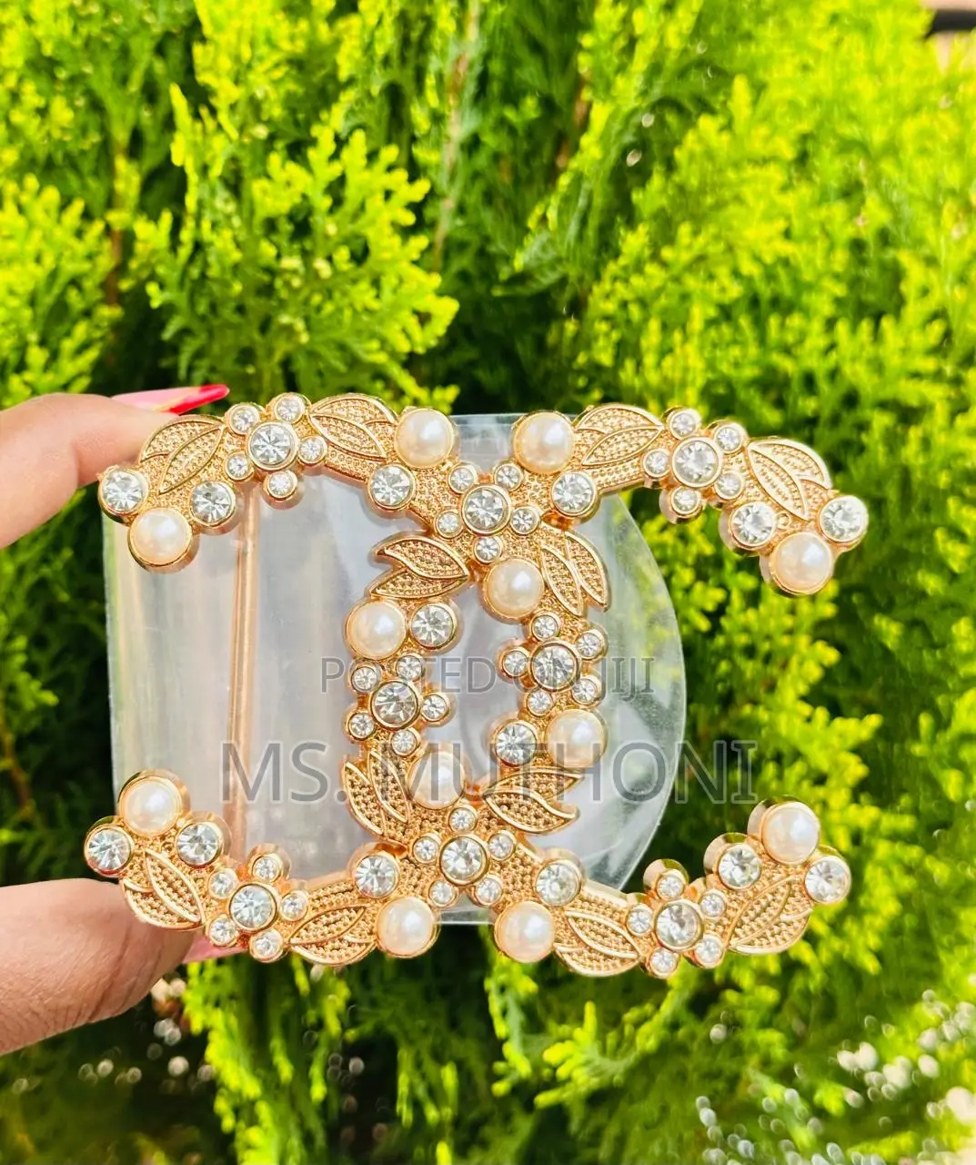 Fashionable Clear Ladies Belts