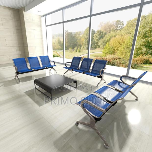 3-Seat Waiting Room Chair - Airport Reception Bench