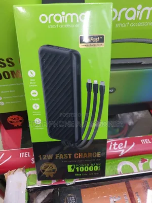 Oraimo Powerbank 12w 10000mah With Cables