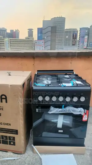 Mika Standing Cooker 58*58cm 3g+ 1e With Electric Oven Black