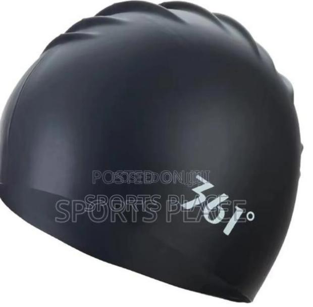 361 °Adults Waterproof Silicone Hair Protection Swim Cap - main view