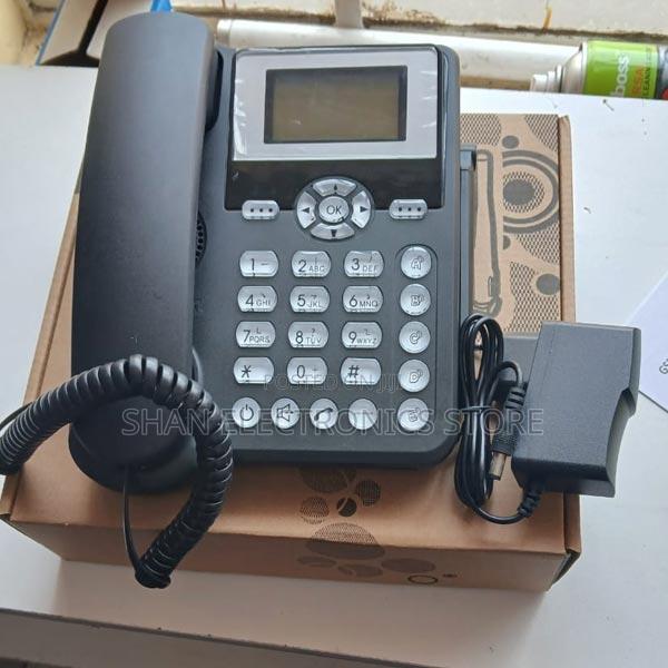 Single SIM Desk Phone With Antenna – Black Huawei ;