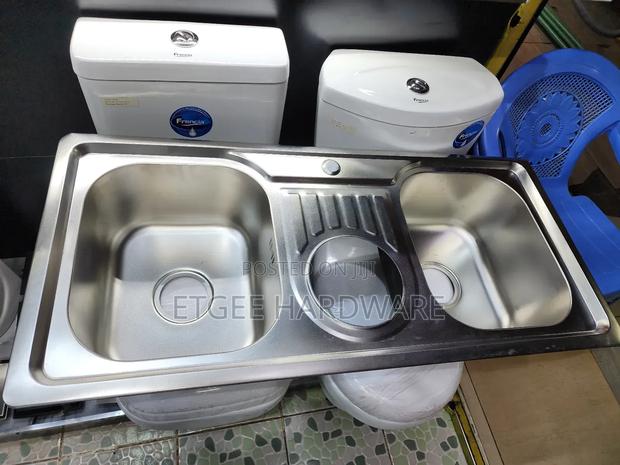 Double Bowl Kitchen Sink With Bi