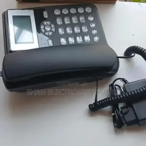 – Black - Sim Card GSM Desktop Phone/GSM Landline Phone