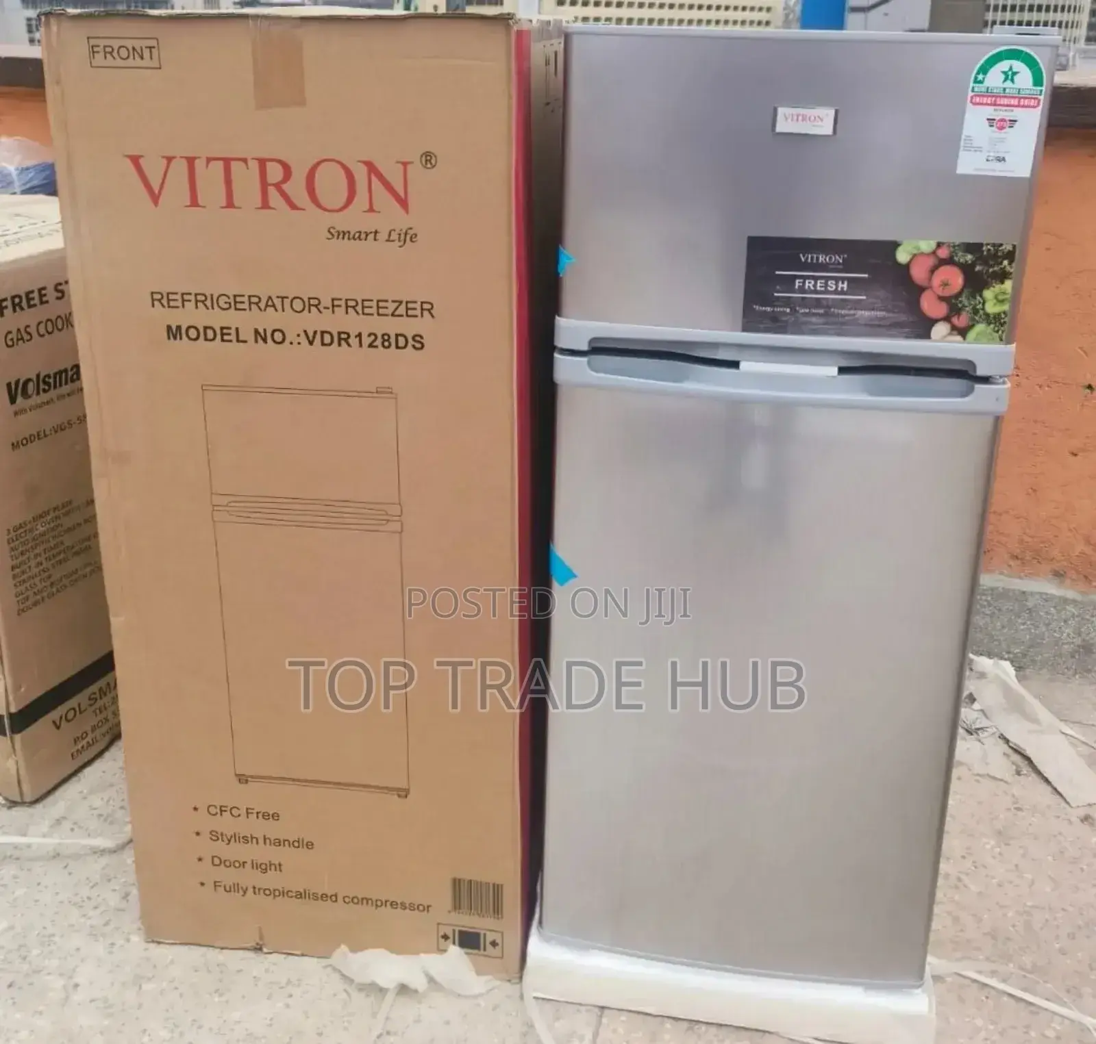 Vitron 128L Double-Door Refrigerator