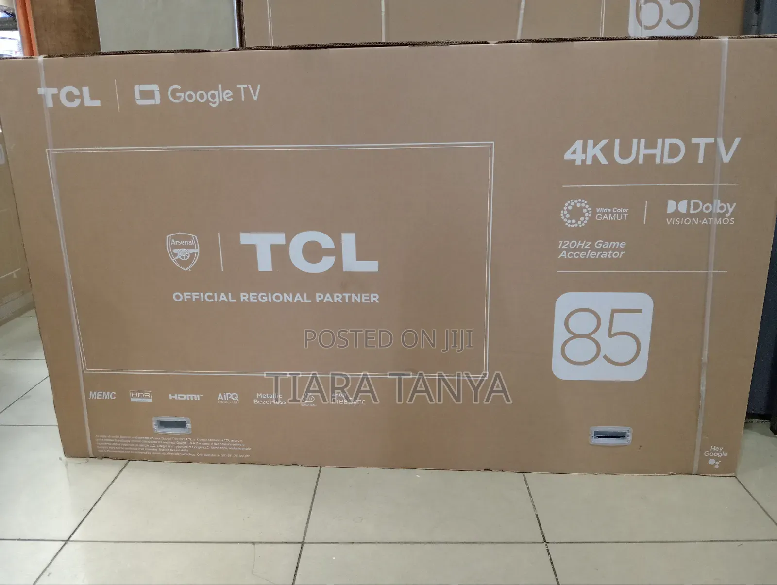 TCL 85" Qled Smart Google Led Tv