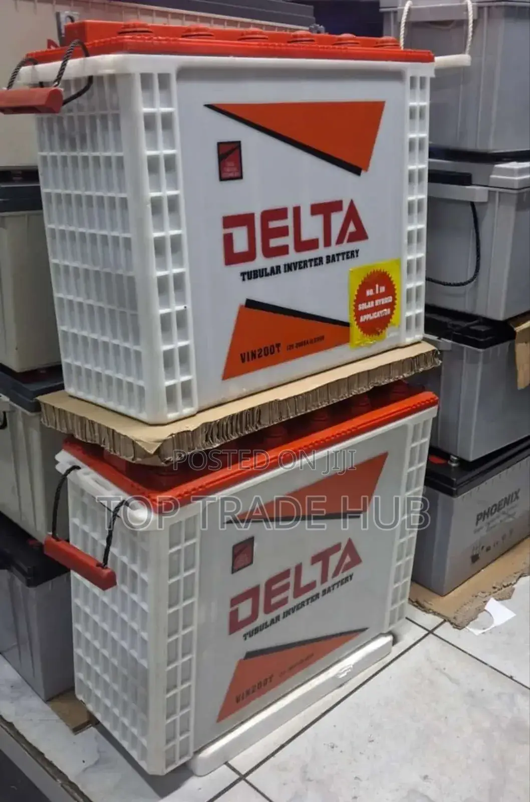 Delta Tall Tubular Solar Inverter Battery 200AH