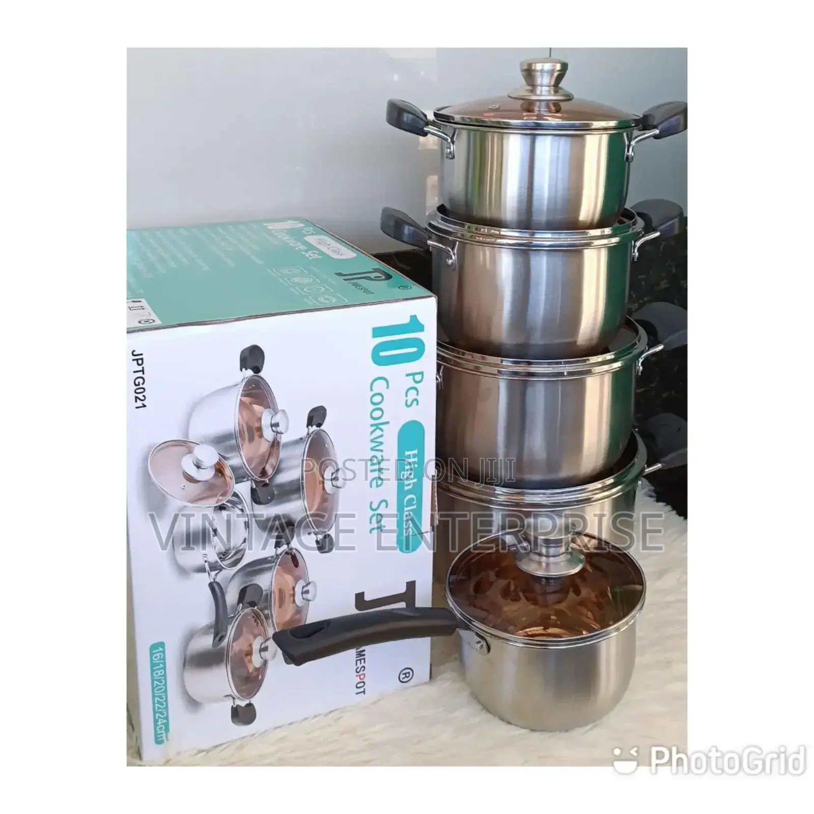 10 PCS Stainless Steel Cookware