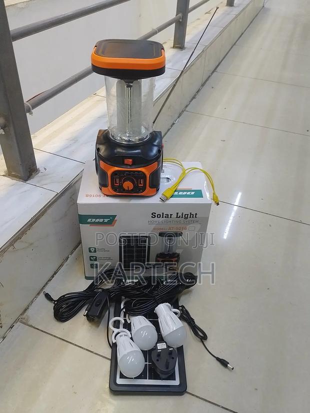 DAT Solar Light AT-9016B With Radio, 3 Bulbs Solar Panel