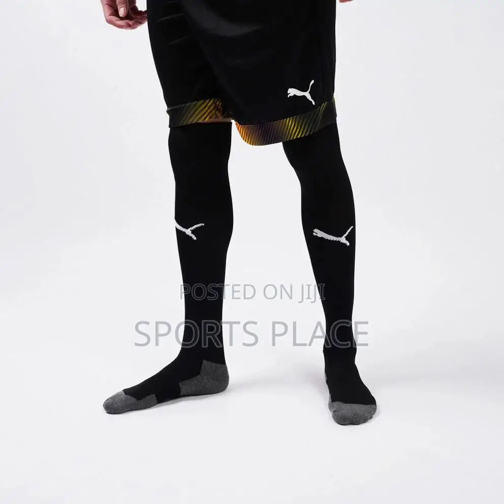 Extra Long Puma Liga Black Football Soccer Socks