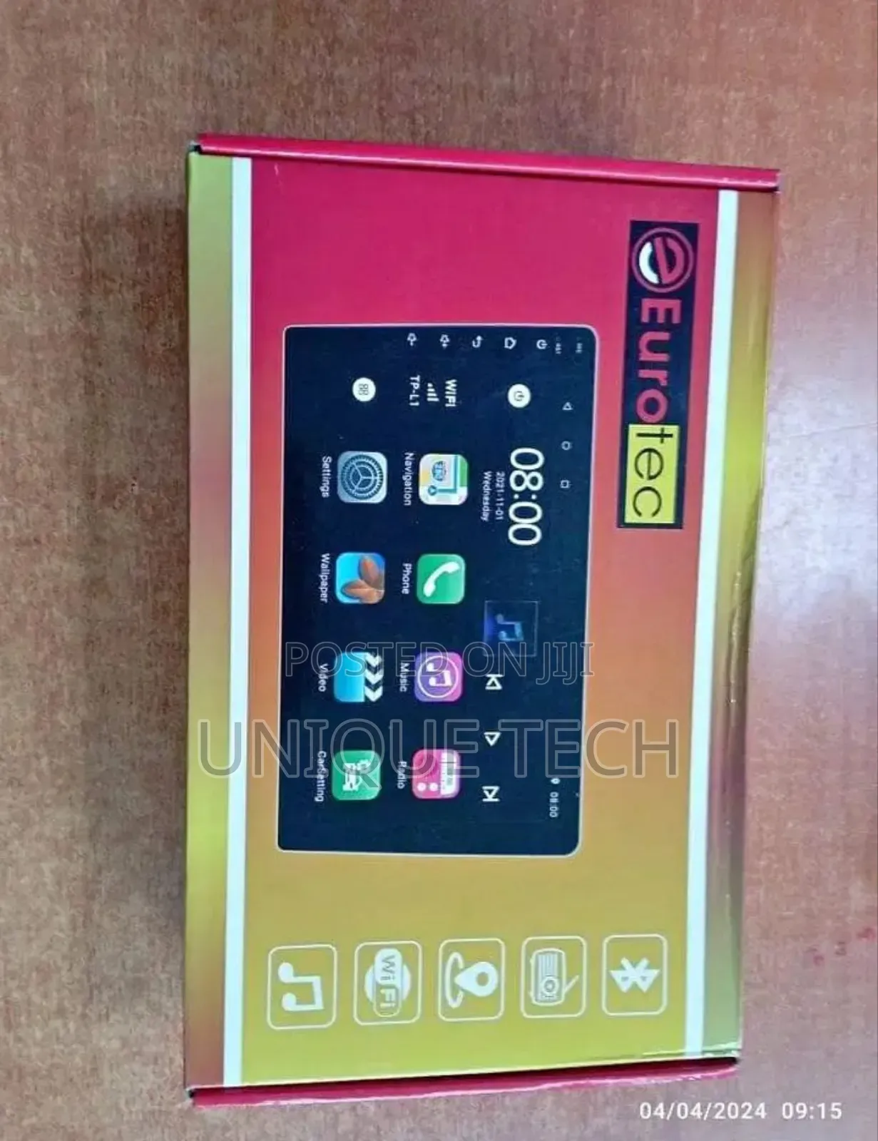 Eurotec 8"Android Car Stereo Bigger Screen, Betterexperience